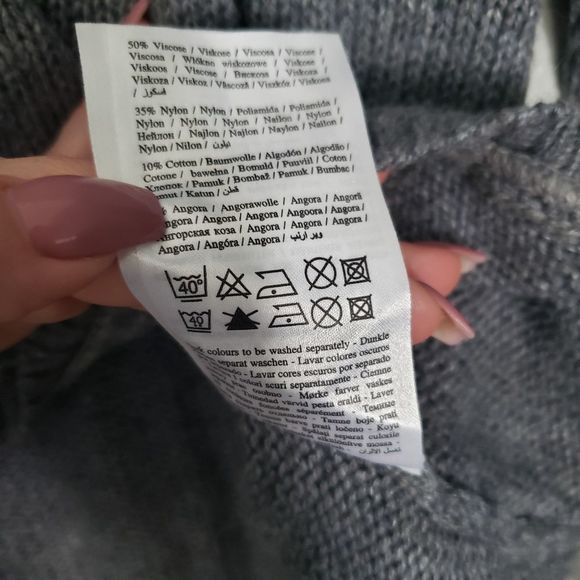 Vero Moda Grey low high zip sweater Small - Picture 2 of 5